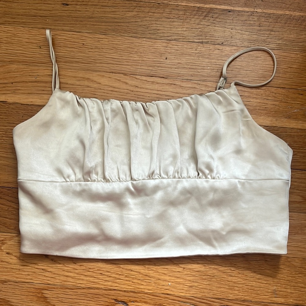 Silky cream top from Zara size small